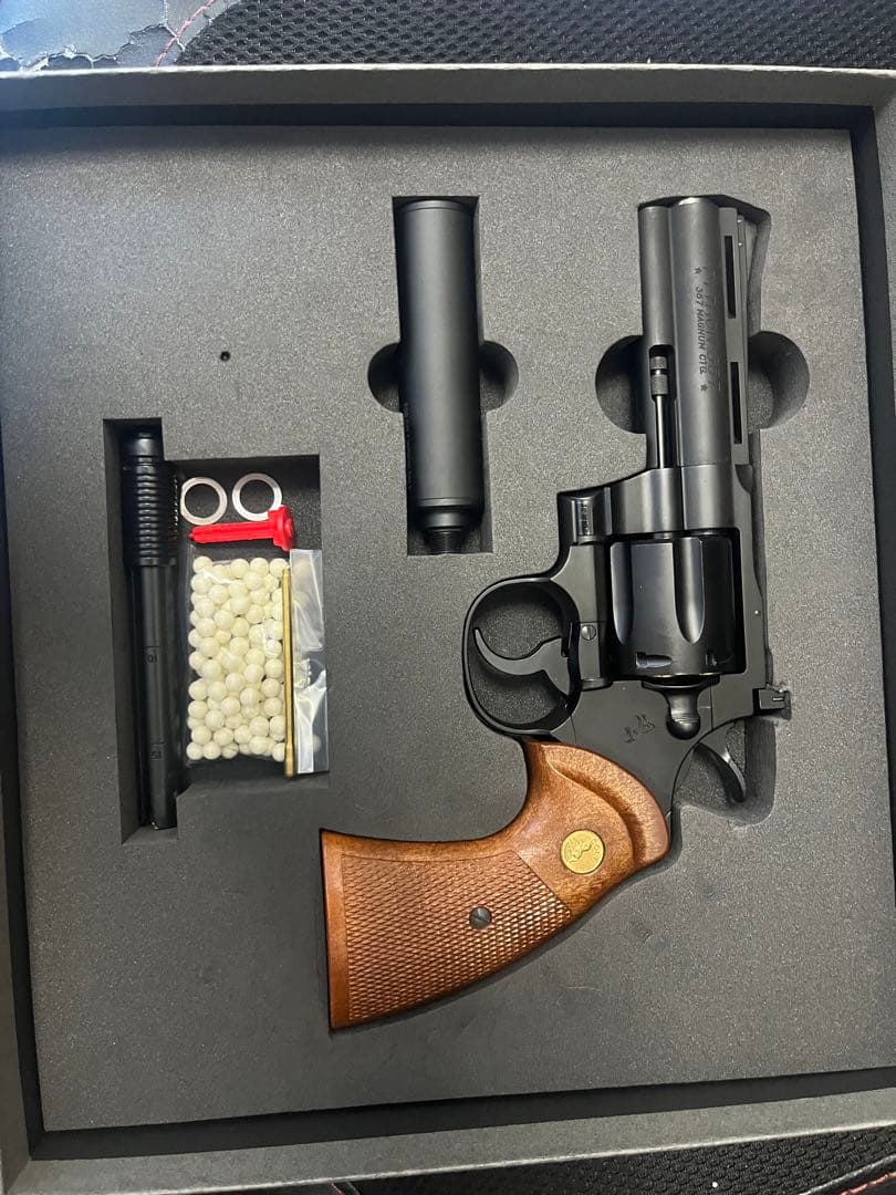 COLT PYTHON RYO SAEBA Model ガスガン　木製グリップ付