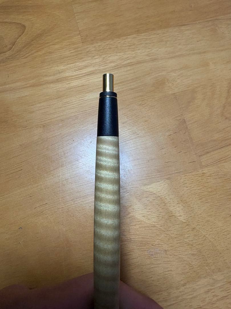 ボナンペン シャーペン 栃縮木 真鍮金具