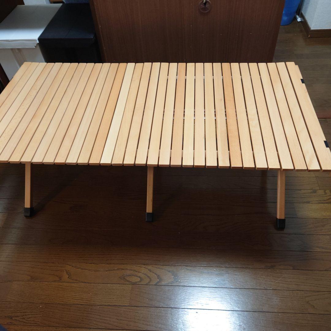 ハイランダー　ウッドロールトップテーブル120