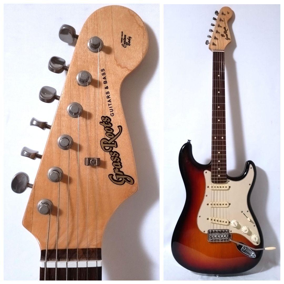 美品　Grass Roots　ストラトタイプ　G-SE-50R　ギグバッグ付き