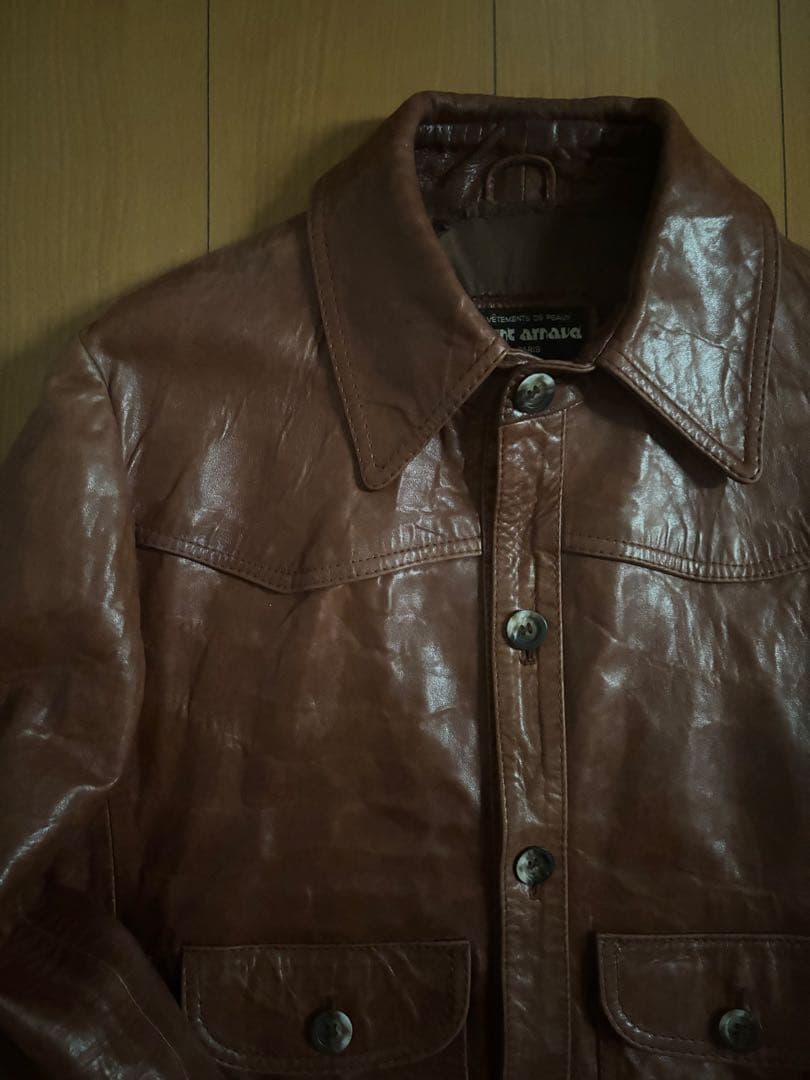 三*宅様 70's Leather jacket レザージャケット