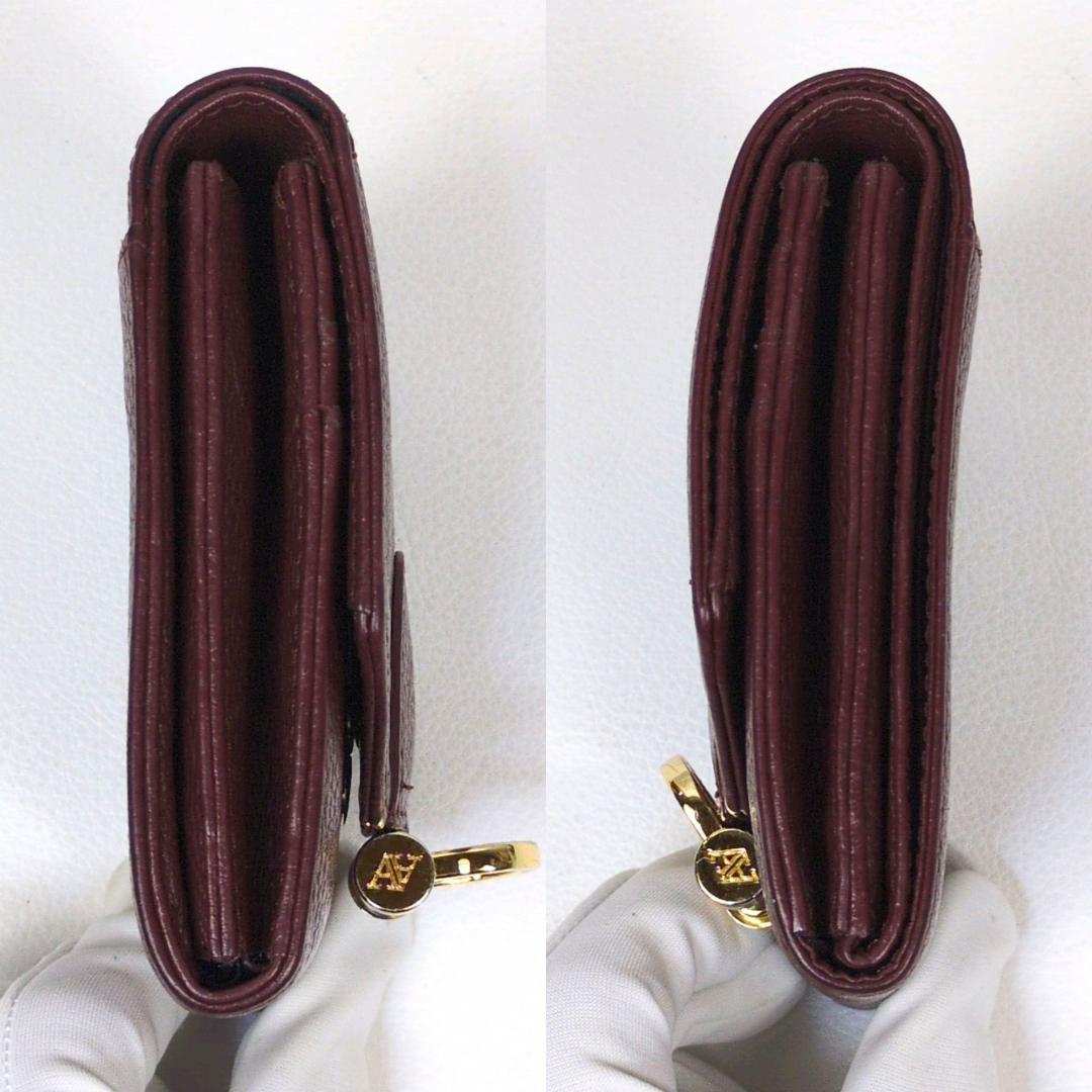 アタオ ロトロ ウォレット 二つ折り財布 バーガンディ