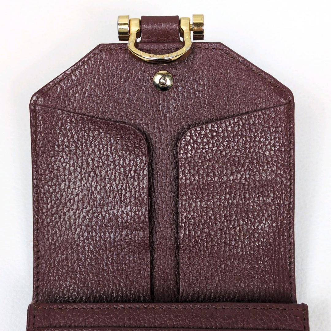 アタオ ロトロ ウォレット 二つ折り財布 バーガンディ