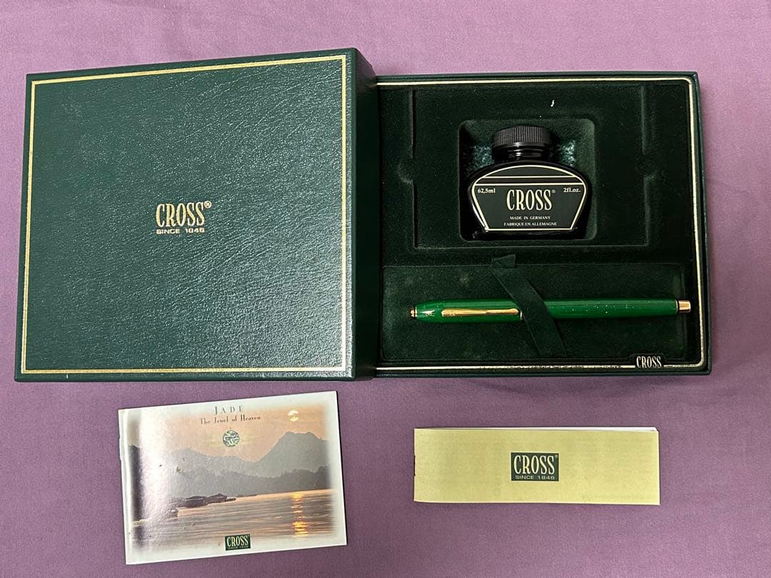 【新品・未使用】CROSS JADE 翡翠万年筆
