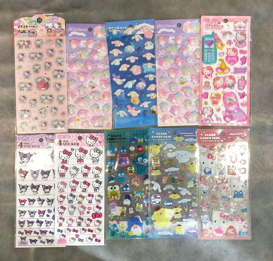 正規品　大量　80枚　Sanrio シール　うるちゅる　ぷっくり　　キティ