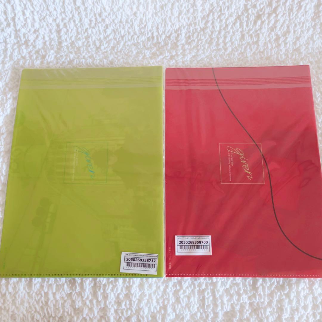 ギヴン　タワレコ　クリアファイル3枚入り A・B 新品未開封　6枚セット　原画