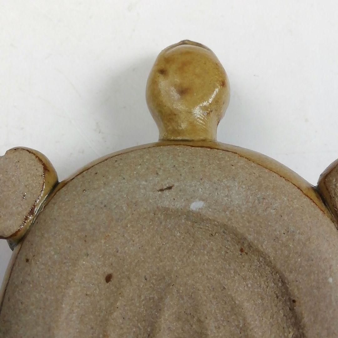 Ｔ８９９　香合　『織部　亀』『松本鉄山 作』　共箱　茶道具