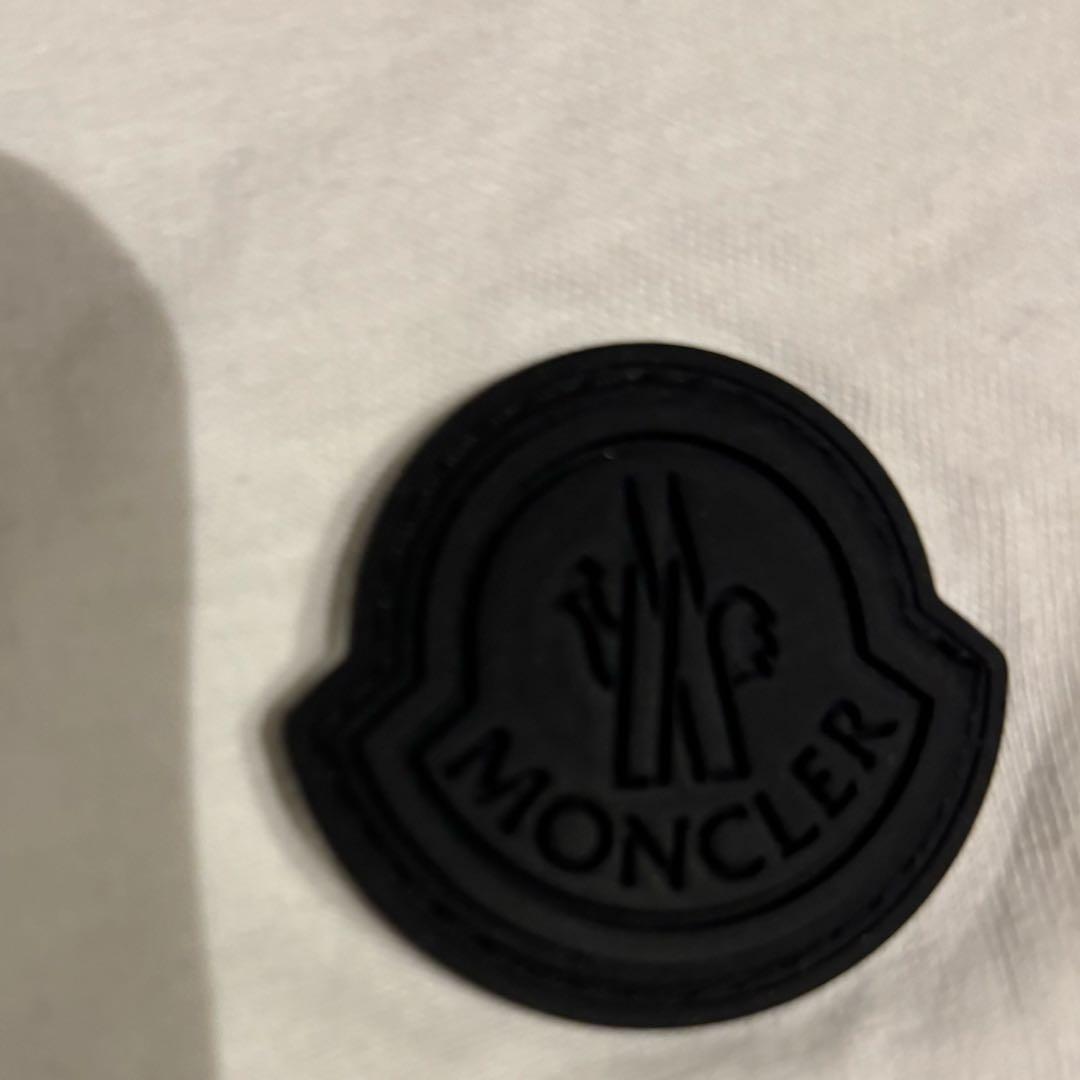 MONCLER ブラックロゴTシャツ - XSサイズ