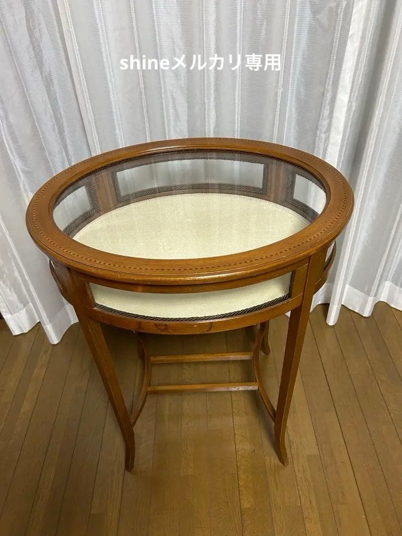 【イタリア製】ヨーロッパ購入品　アンティーク　コレクション　テーブル　オーバル