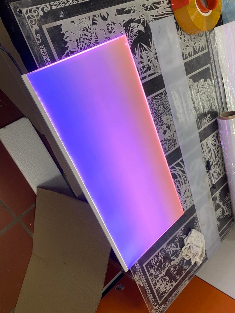 新品未使用　ライトスクリーン　アクアリウム　LED RGB 60cm×38cm