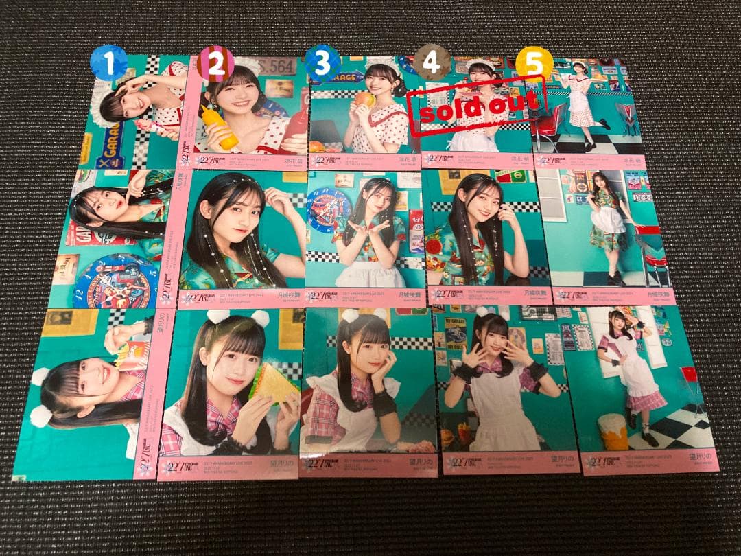 ナナニジ　anniversary live 2023 　ダイナー衣装　ブロマイド