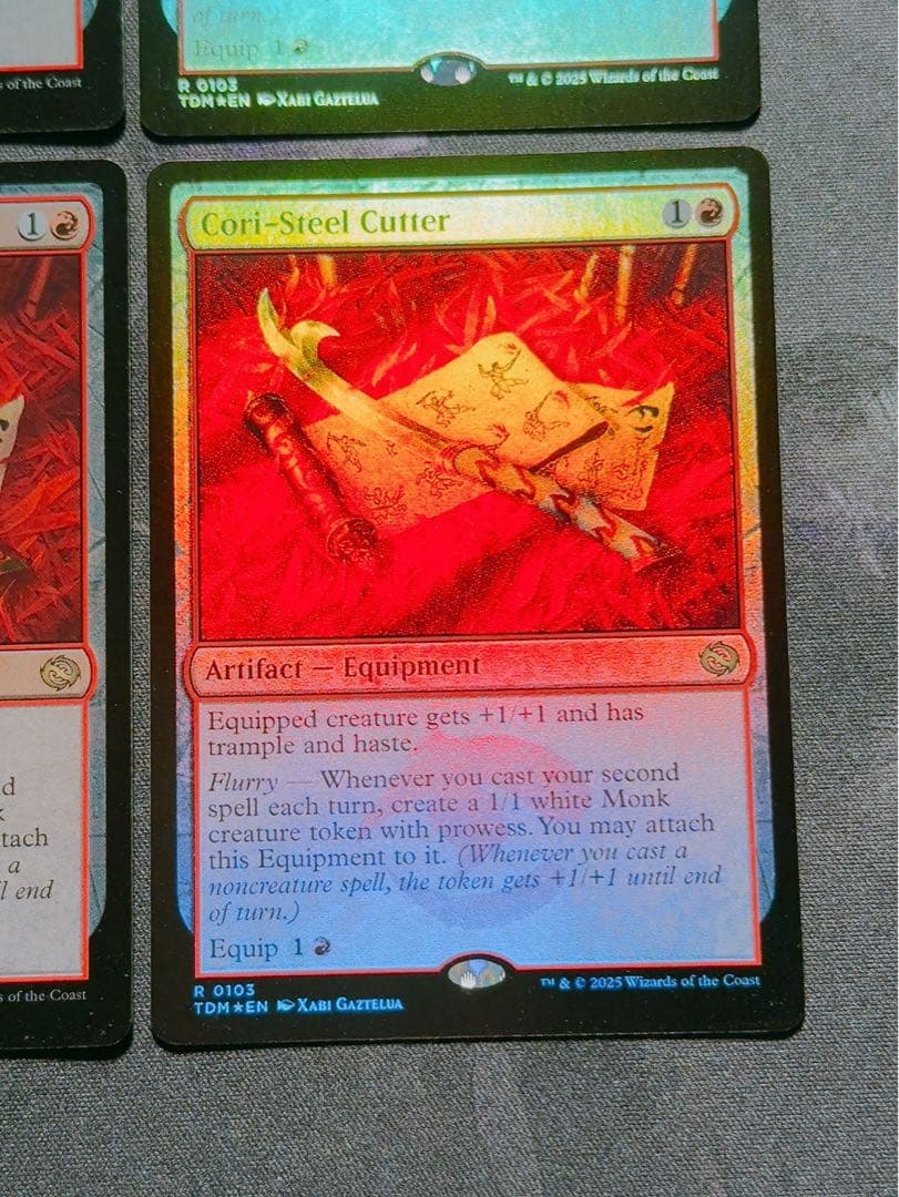 【foil】コーリ鋼の短刀　英語　4枚セット