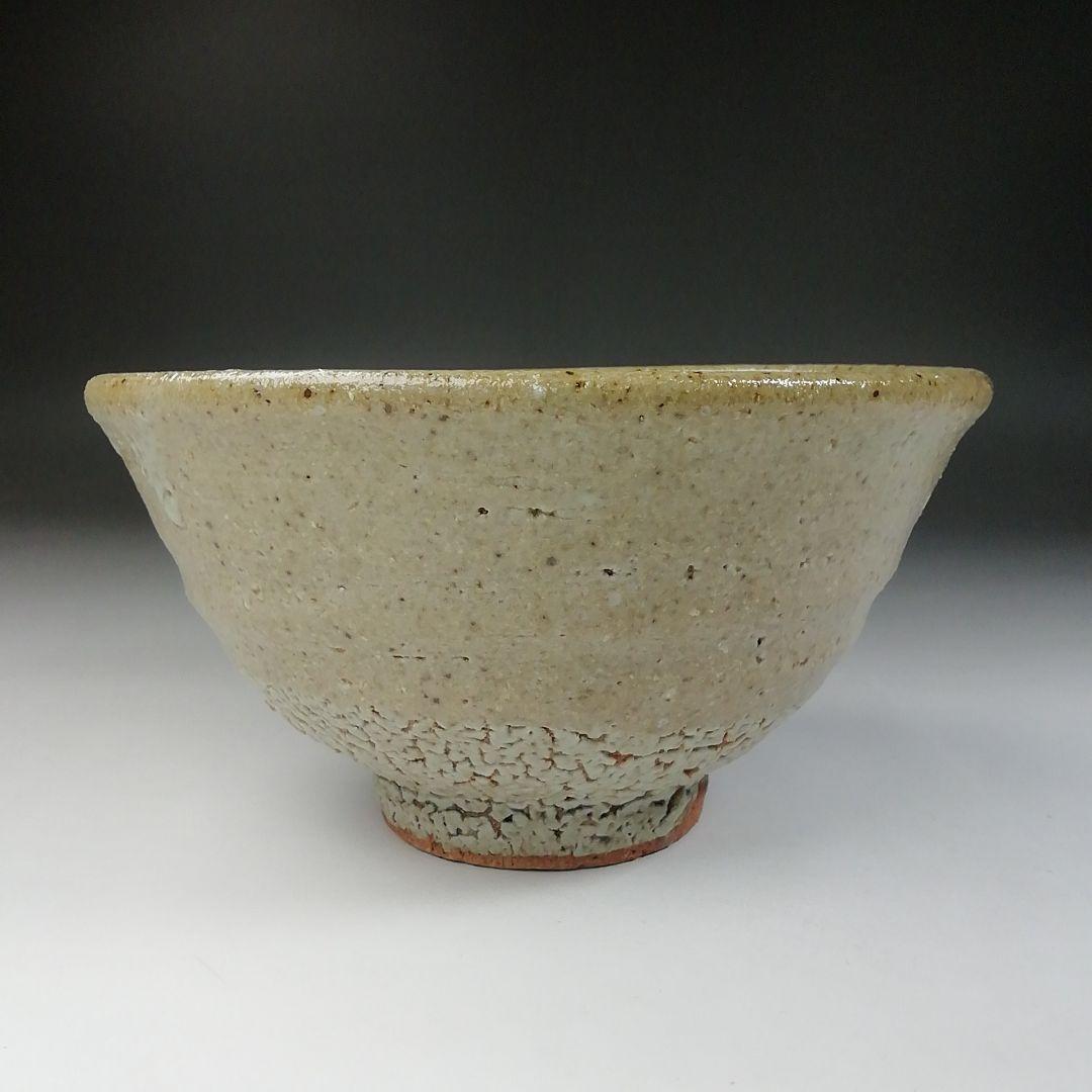 Ｔ５６１　茶碗　『灰釉　茶碗』『木器窯　田中和人』　共箱　抹茶碗　茶道具