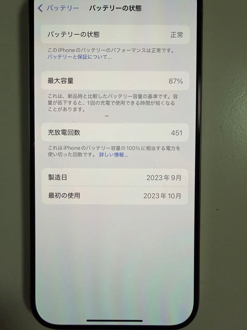 Apple iPhone 15 Pro ナチュラルチタニウム 256GB