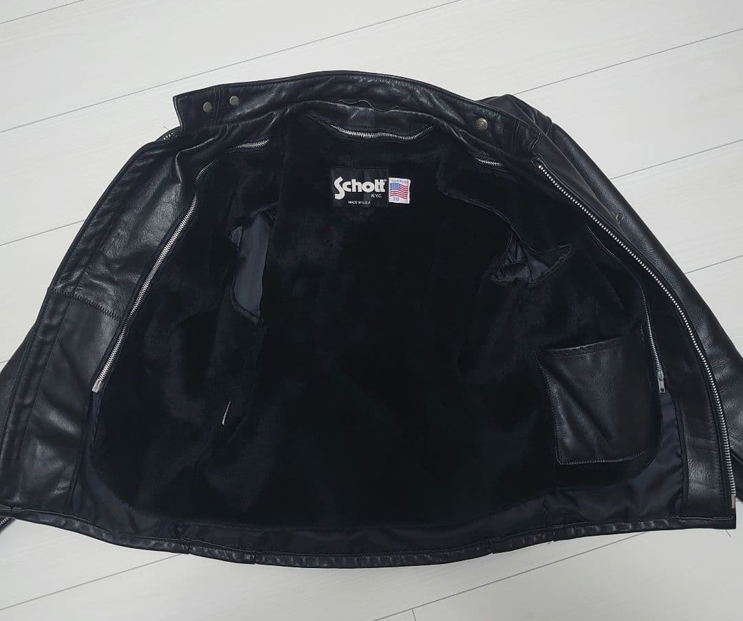 Schott シングルライダース641　 38　ボア付き