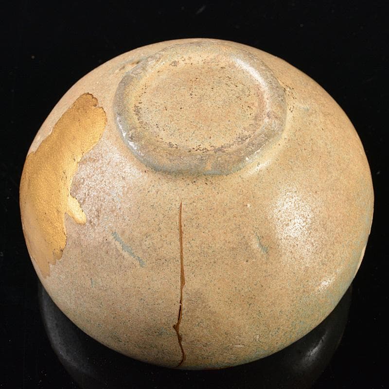 朝鮮美術　李朝　高麗青磁　碗　盃　金継ぎ直し　M　R6266