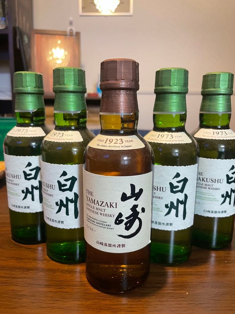 山崎、白州ウイスキー 180ml （山崎1本、白州4本）