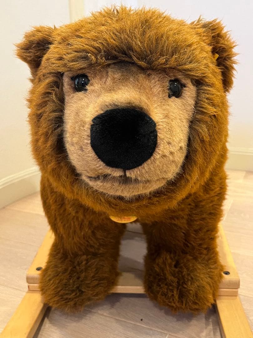 最終値下げシュタイフ　ライディングベアウルス　ぬいぐるみ　大きなぬいぐるみ