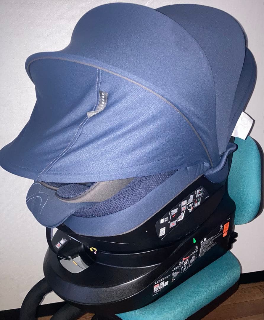 エールベベ⭐️【美品最高位】5iグランス ブルーブランISOFIX