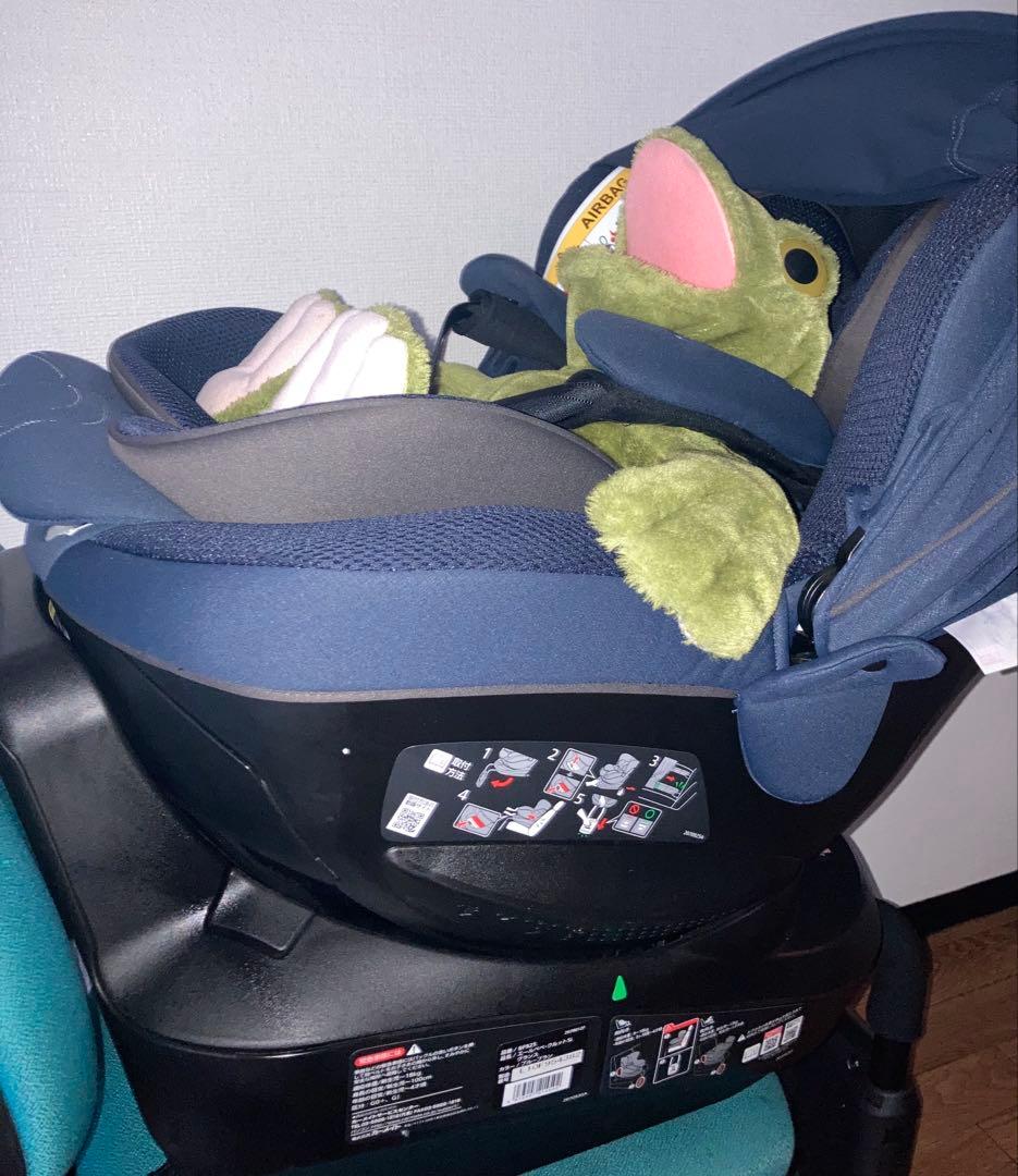 エールベベ⭐️【美品最高位】5iグランス ブルーブランISOFIX