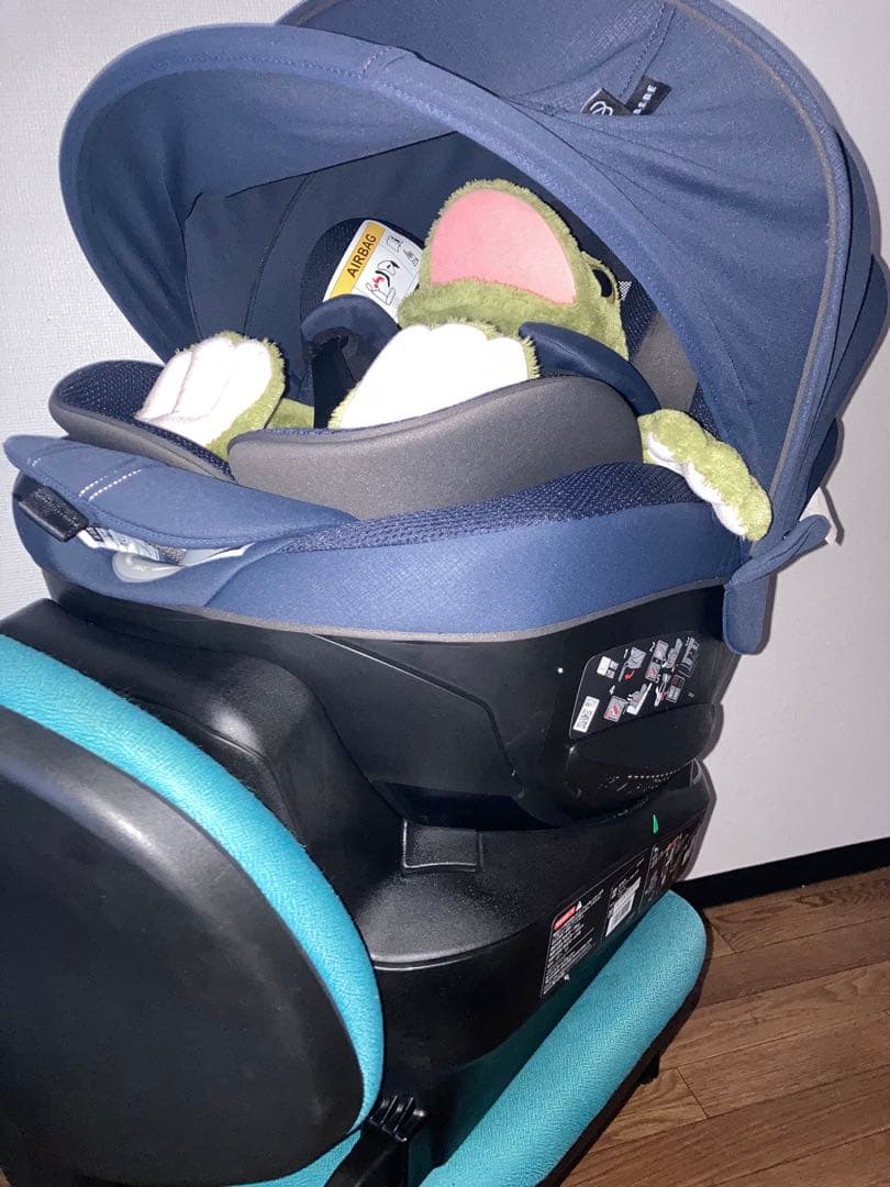 エールベベ⭐️【美品最高位】5iグランス ブルーブランISOFIX