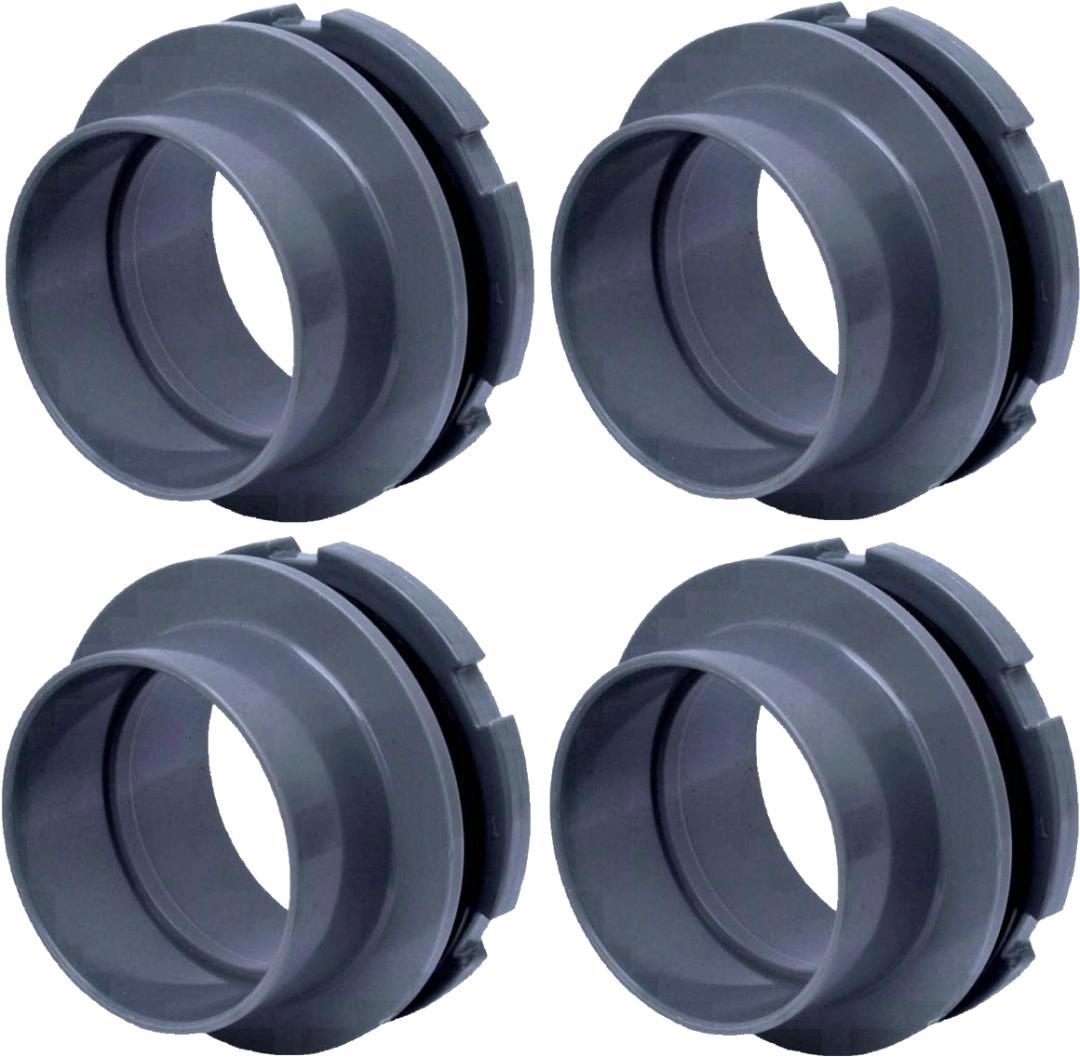 ショートバルソケ50Ａ　４個セット　ゴムパッキン２個付　水槽　塩ビ管　ろ過　配管