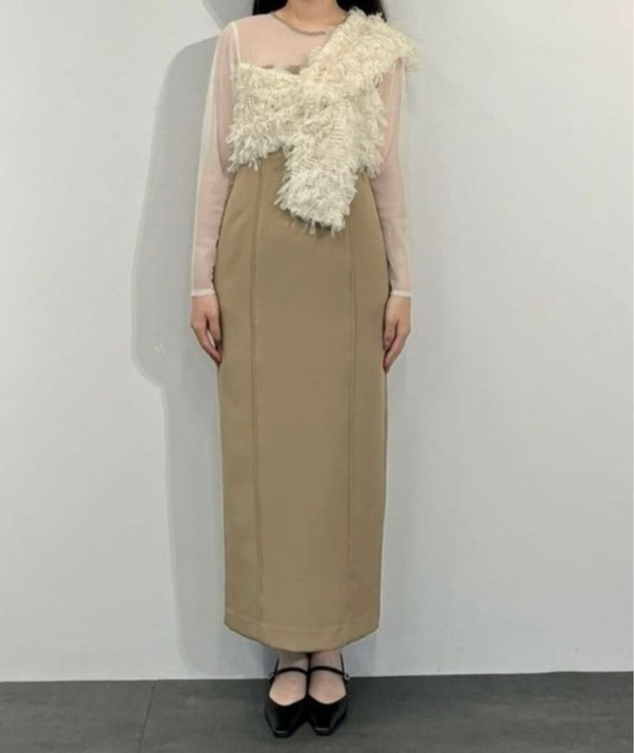 ANDRESD fringe glitterknot dress アンドレスド