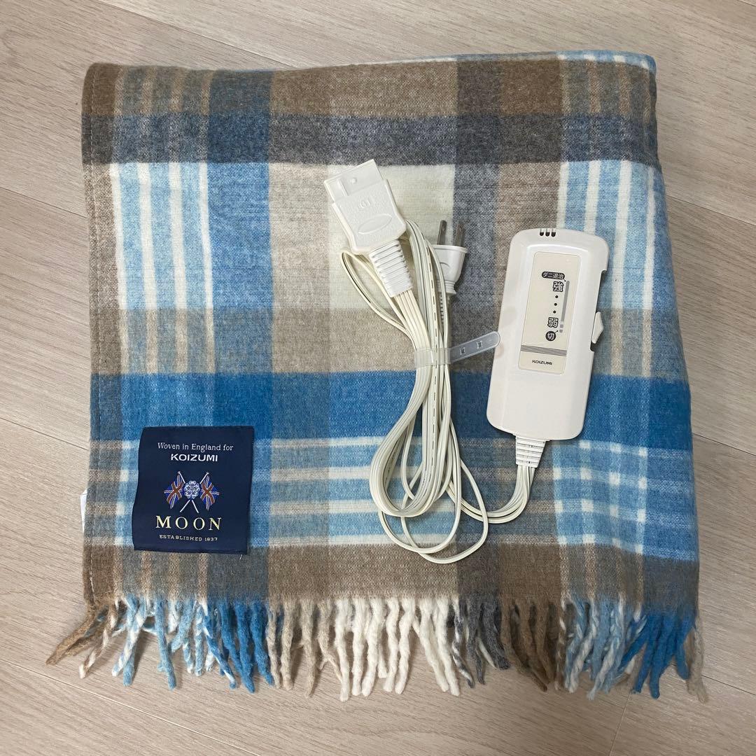 電気肩ひざ掛け KDH-M483 コイズミMOONコラボ ウール100%