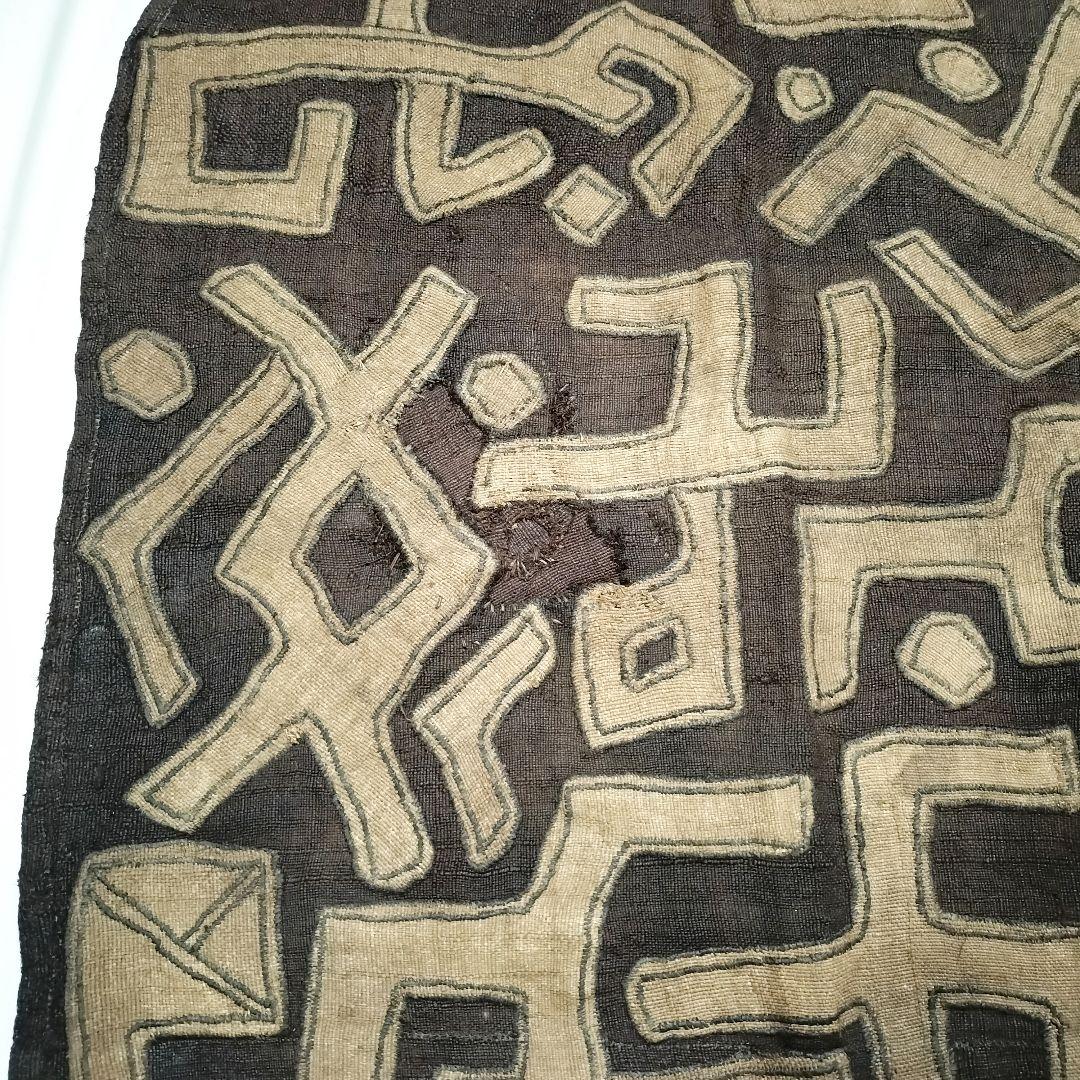 アンティーク　ラフィア　クバ布　 クバ族 アフリカ