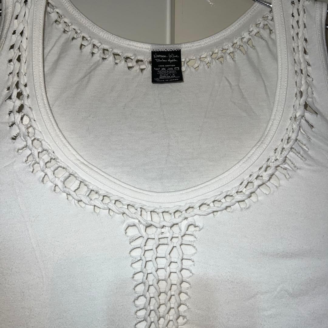 07ss NUMBER (N)INE 編み込み　タンクトップ size2