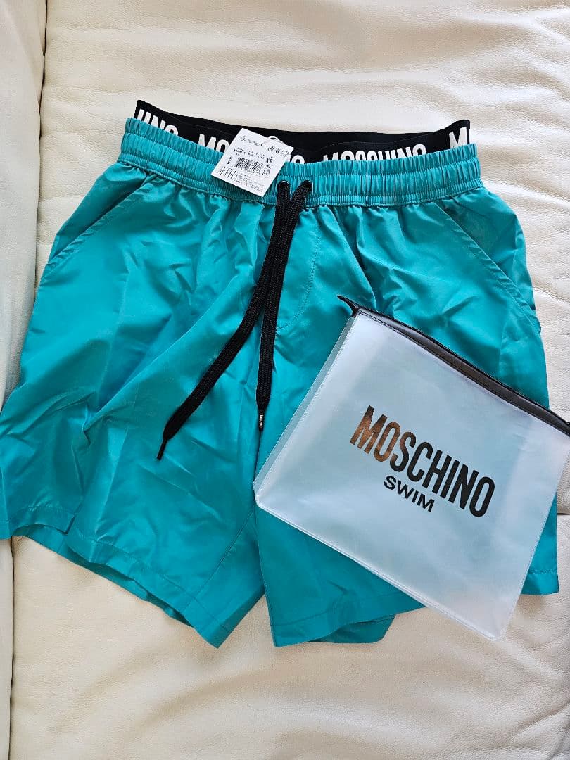 【新品未使用】MOSCHINO モスキーノ 水着 XS メンズ スイムパンツ