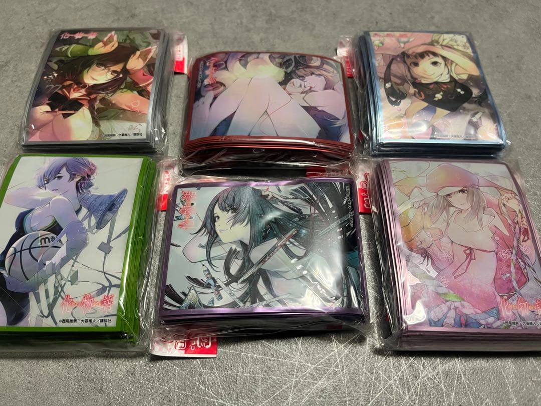 化物語　スリーブ　未開封品６個セット　まとめ売り　戦場ヶ原　忍　など