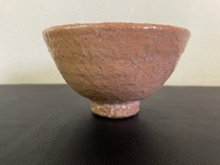 萩焼 味舌隆司 萩茶碗 銘　千年翠　大徳寺悦道　箱書き　共箱