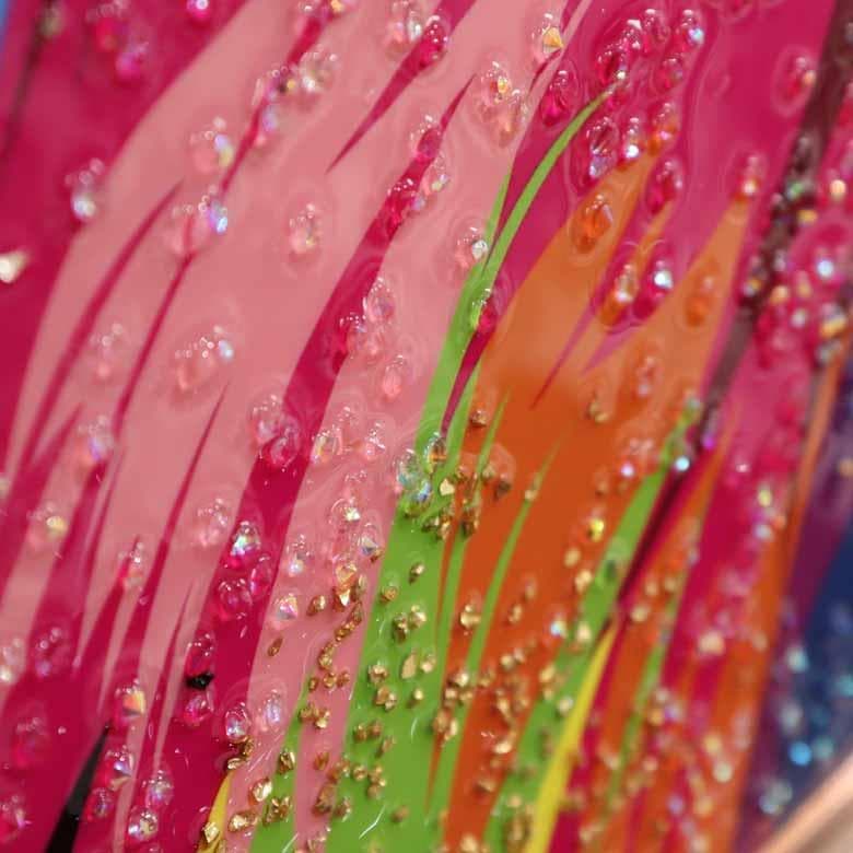 クリスタルアート ライオン ピクチャー アートフレーム POP