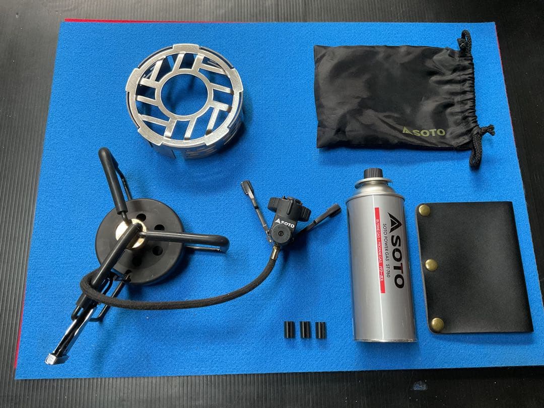 SOTO 廃盤希少人気商品ST-301モノトーンゴールド動作良好美品防風リング付