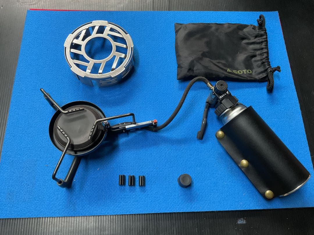 SOTO 廃盤希少人気商品ST-301モノトーンゴールド動作良好美品防風リング付