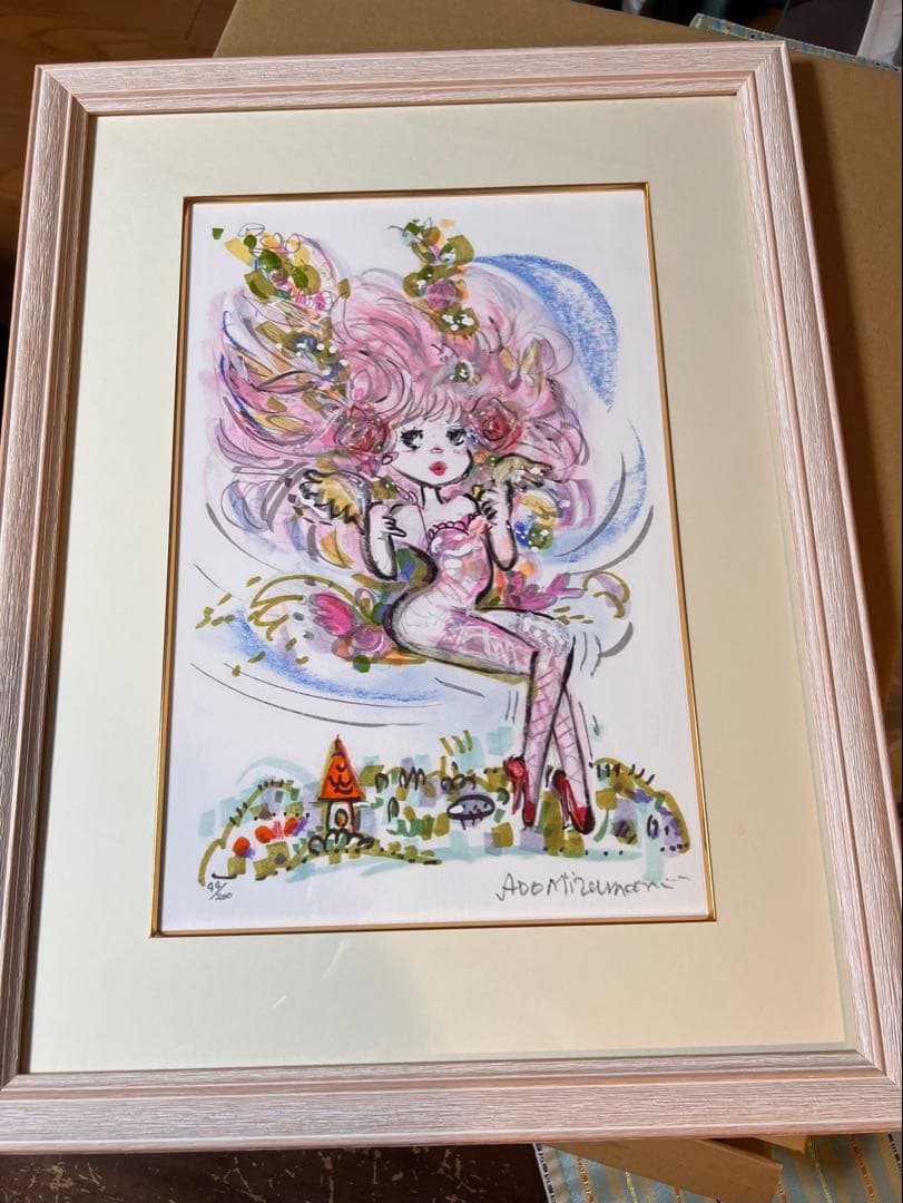 お値下げ＊水森亜土 Angel Eyes 版画 44/200