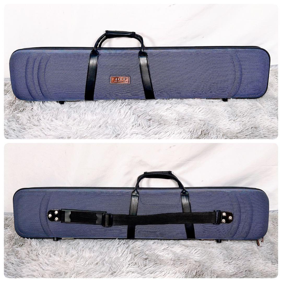 二胡　紅木　古月琴坊　ER-500 金属軸糸巻き　真鍮　ニシキヘビ皮　ケース付