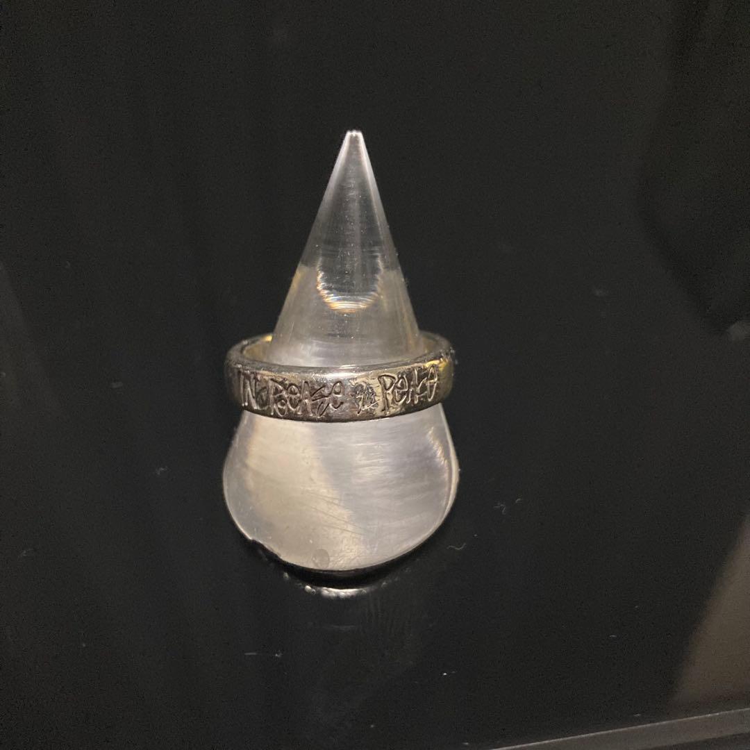 STUSSY シルバーリング INCREASE THE PEACE 指輪　19