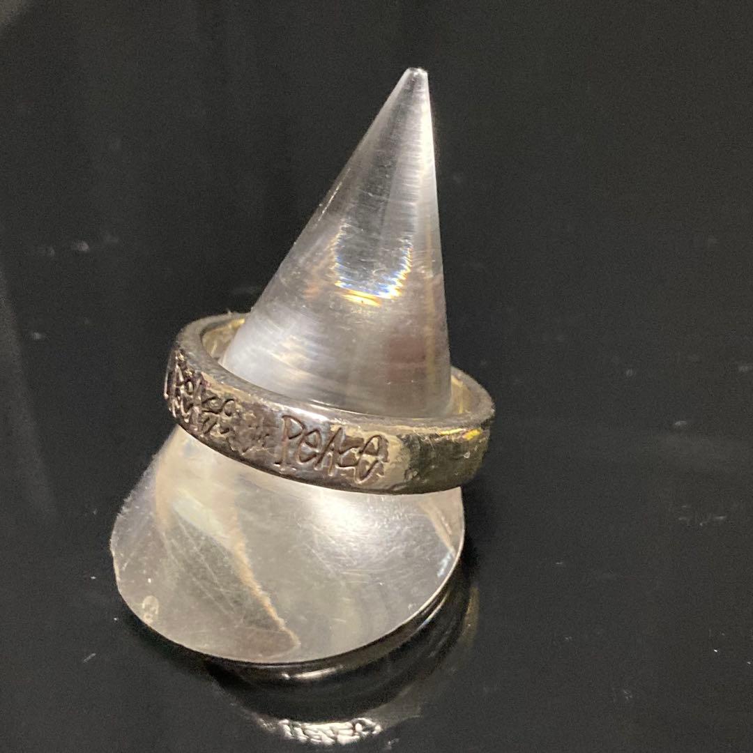 STUSSY シルバーリング INCREASE THE PEACE 指輪　19