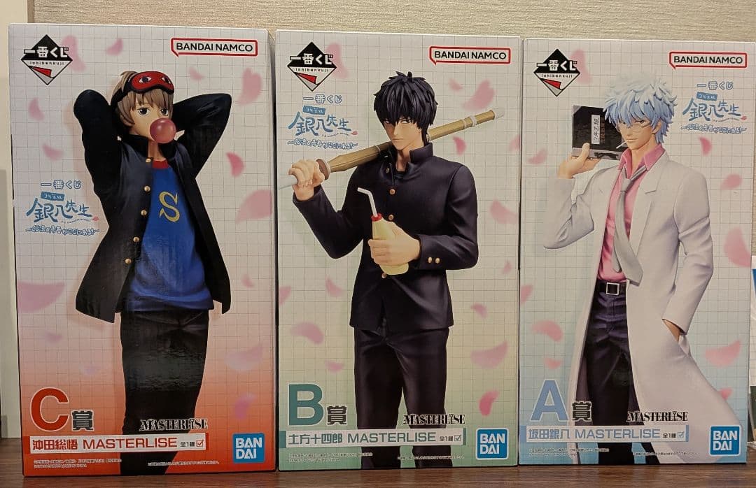 銀魂 一番くじ 銀八先生 A賞 B賞 C賞 坂田銀時 土方十四郎 沖田総悟