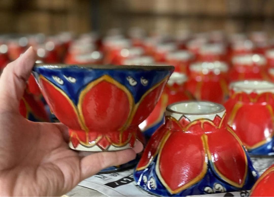 沖縄 やちむん 花笠 幸陶器