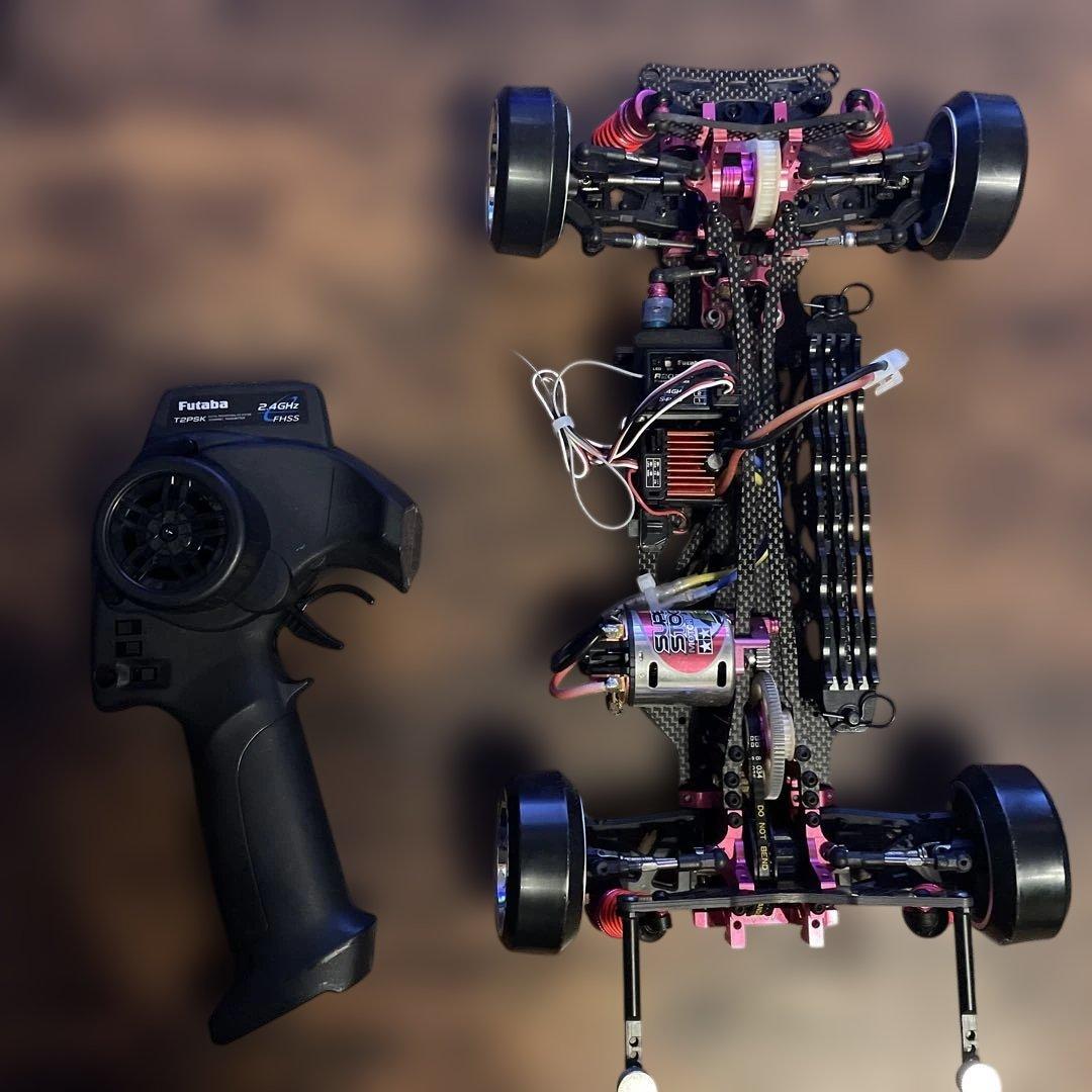 ドリラジ 3レーシング、モーター、アンプ、サーボ、受信機付き　71ボディ