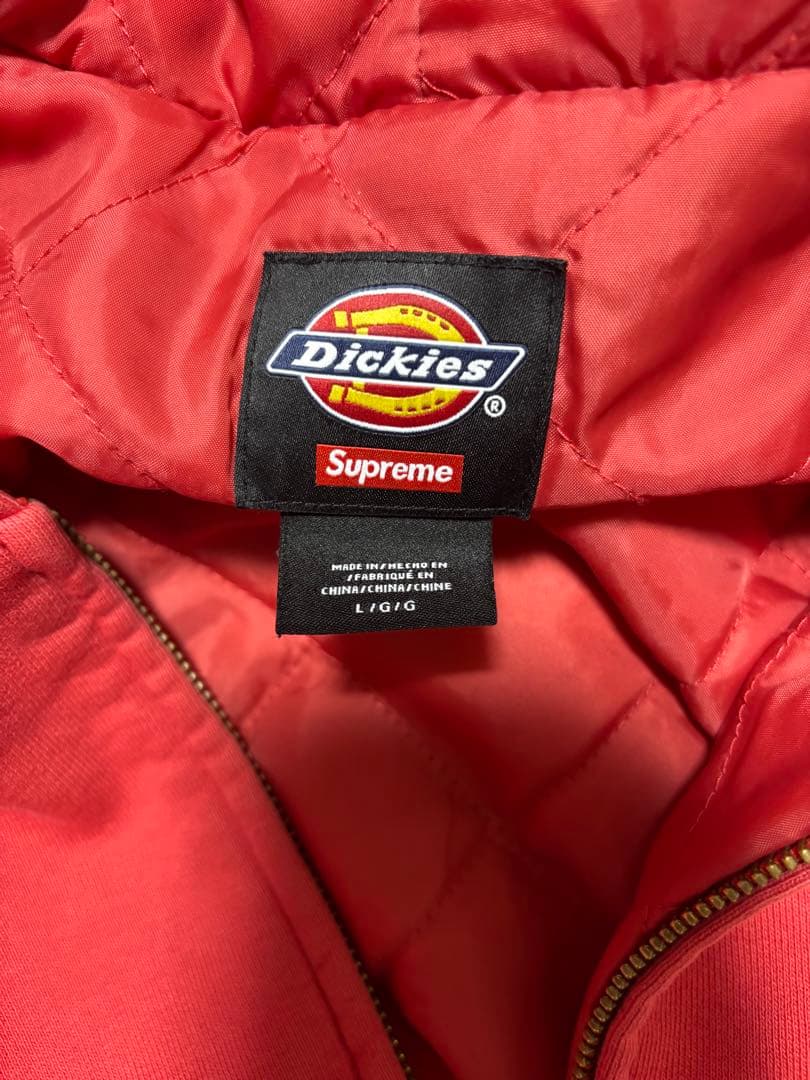 トップス Supreme Dickies Quilted Zip Up Hooded L