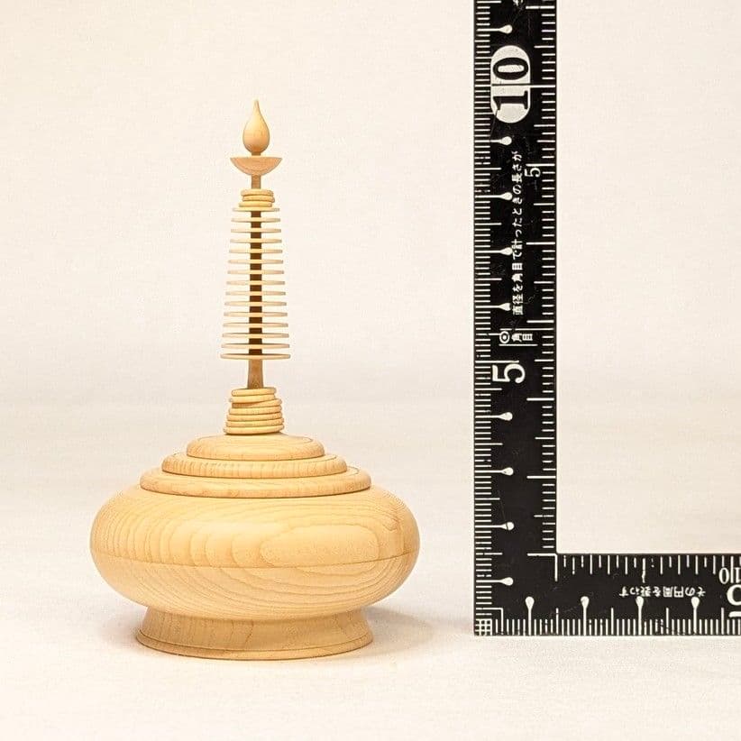 【さらに値下げ・新品】 遊環宝輪　榧　香合　平田秋平作　茶道具　挽物師　遊環技法