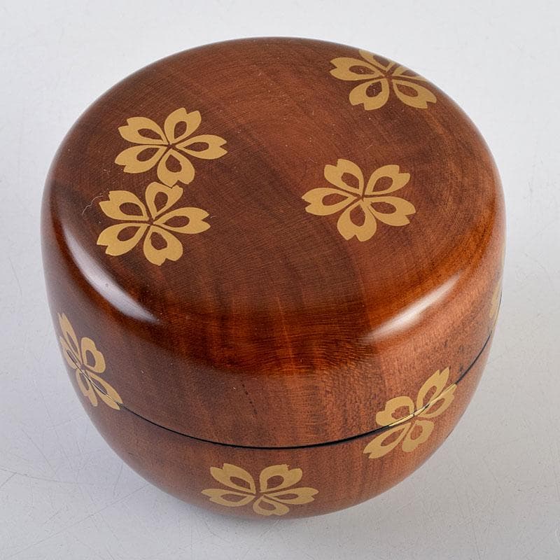 茶道具　前畑峰春作　淡々斎好　大堰川平棗　共箱　V　8987