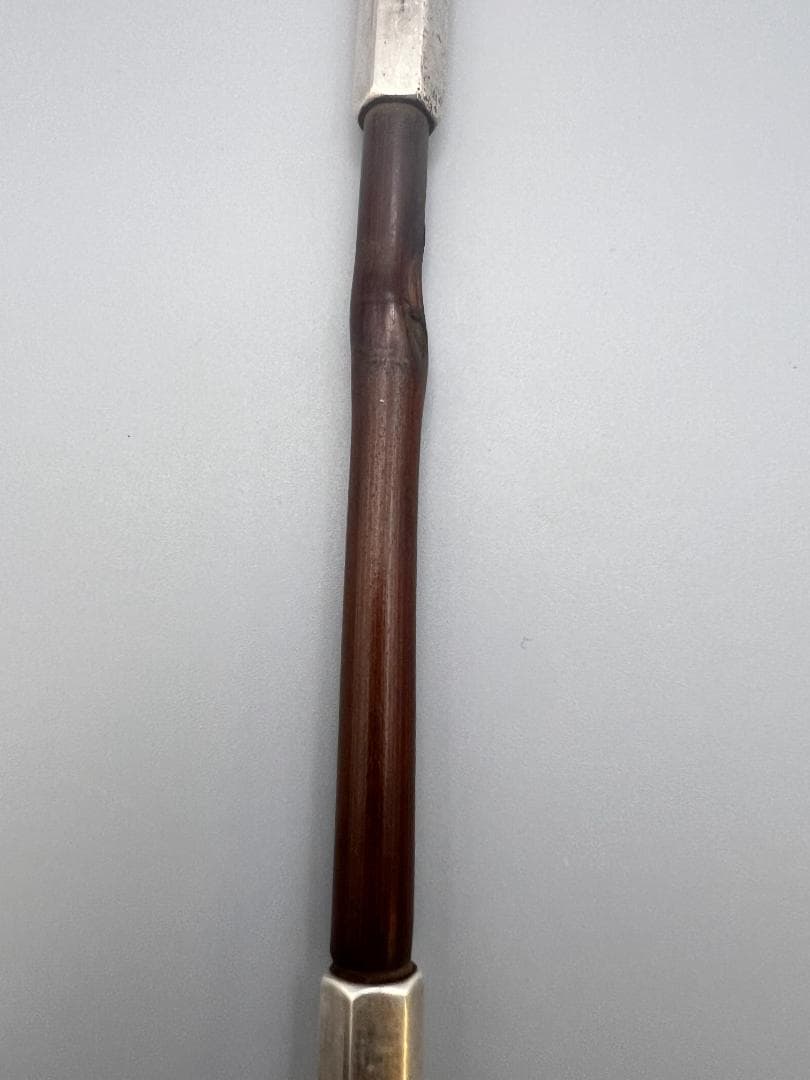 【海】純銀煙管　六角形　キセル　純刻印　銀細工　アンティーク　重量約34g