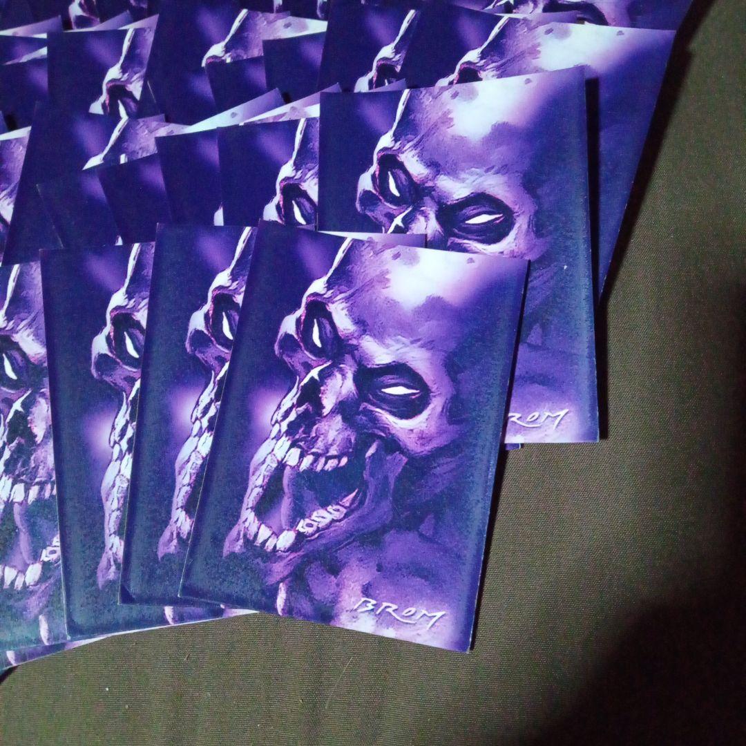 希少 髑髏 スリーブ ウルトラプロ 紫 46枚 どくろ