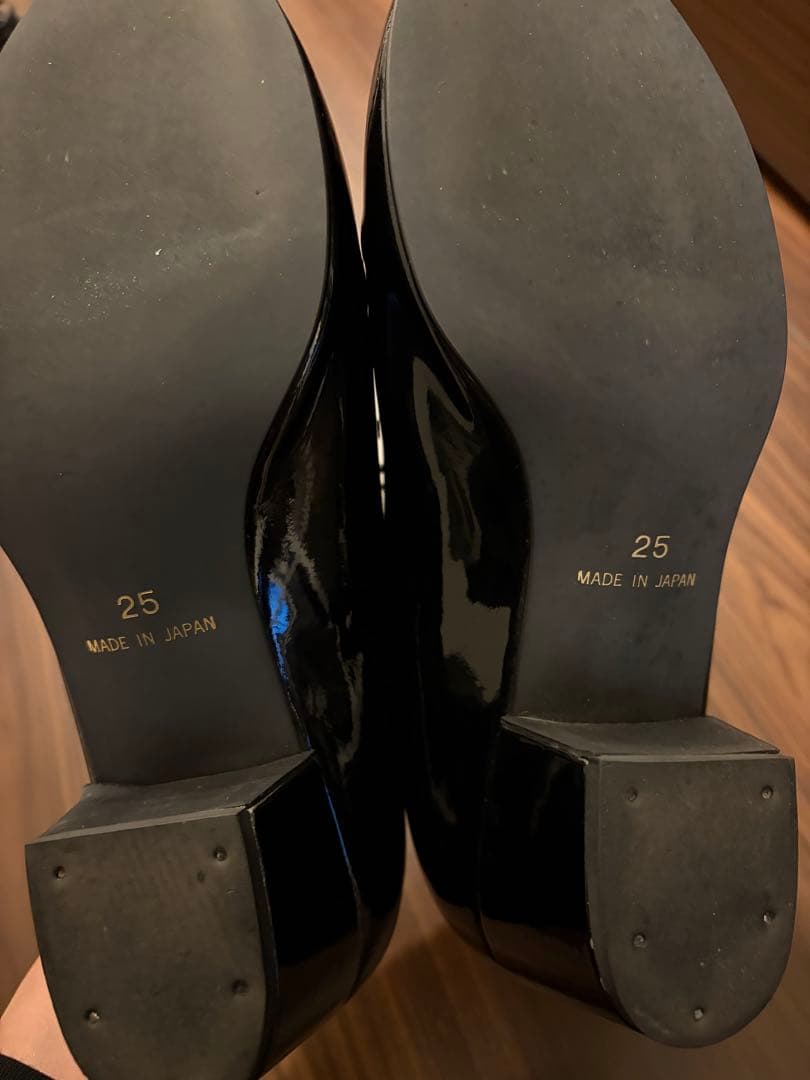 COMME des GARCONS HOMME PLUS エナメルヒールシューズ