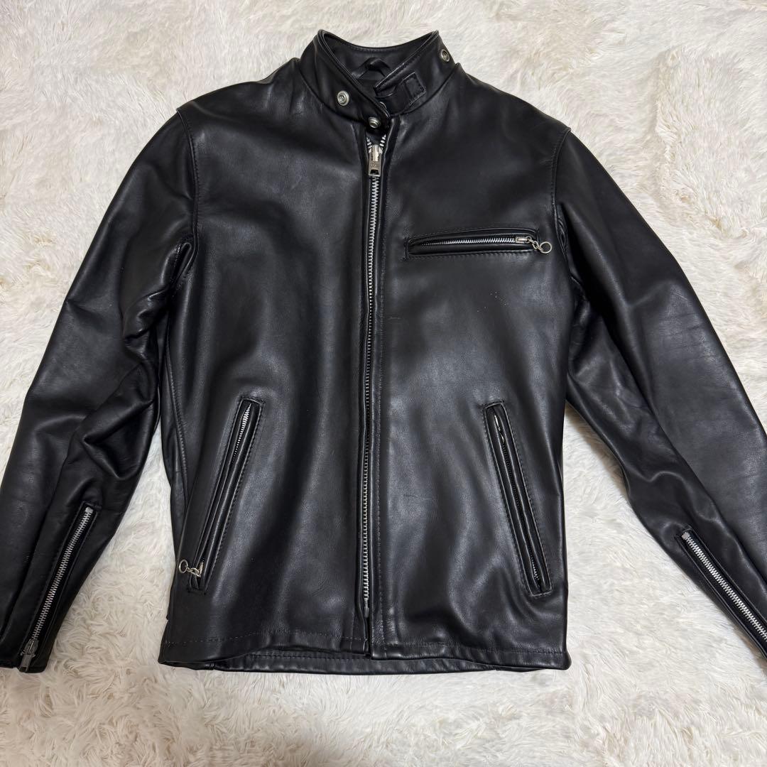 schott USA製　2way ファーインナー付き　レザージャケット　34